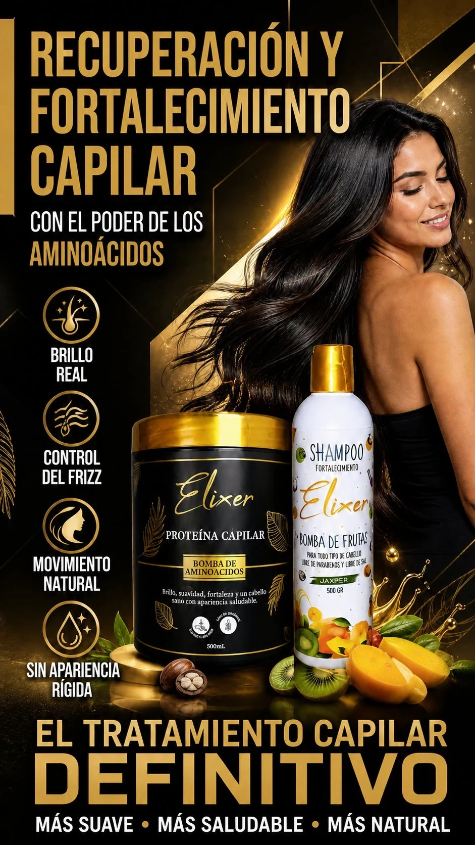 Recuperación y Fortalecimiento Capilar con Aminoácidos Elixer