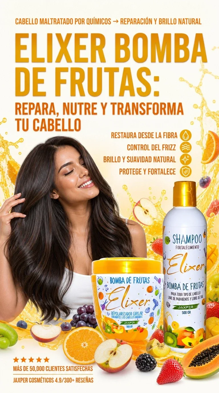 Elixer Bomba de Frutas — Repara, Nutre y Transforma tu Cabello
