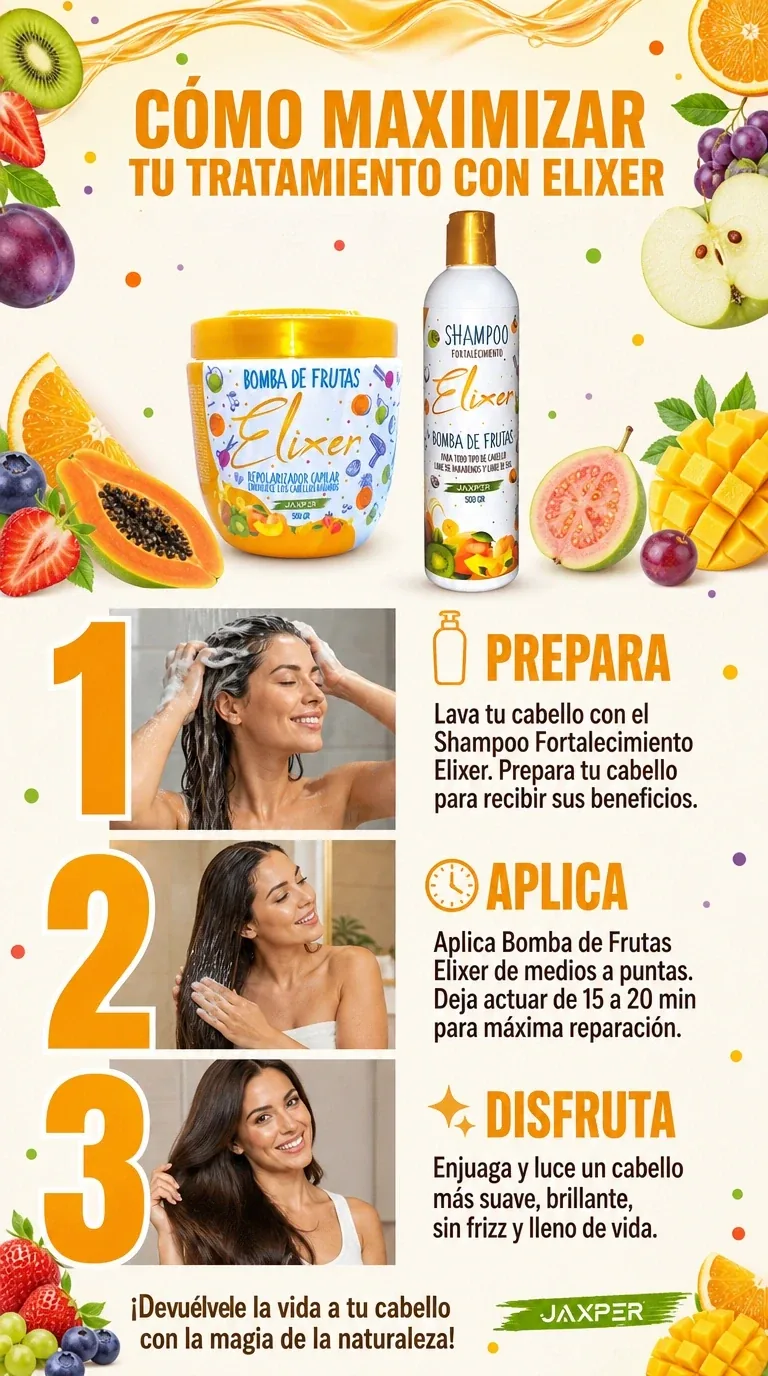 Cómo usar Elixer Bomba de Frutas — Paso a Paso