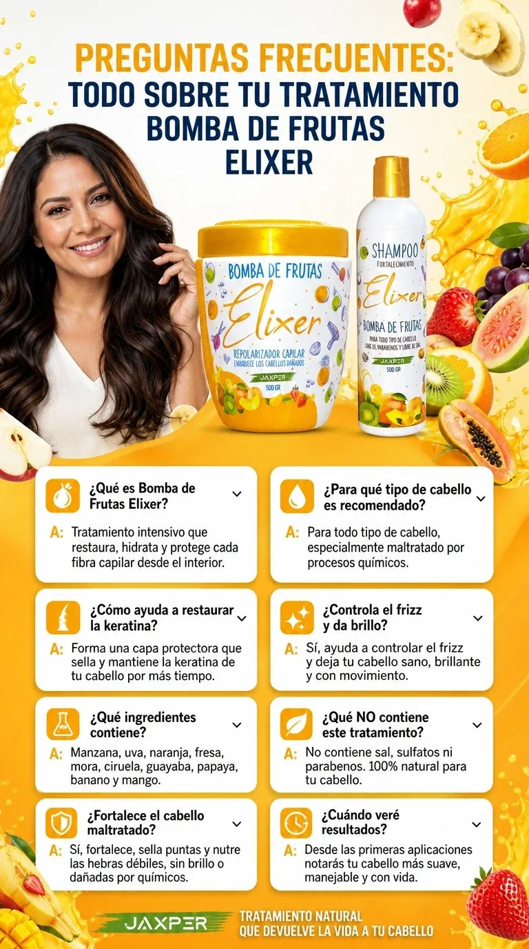 Preguntas Frecuentes — Bomba de Frutas Elixer