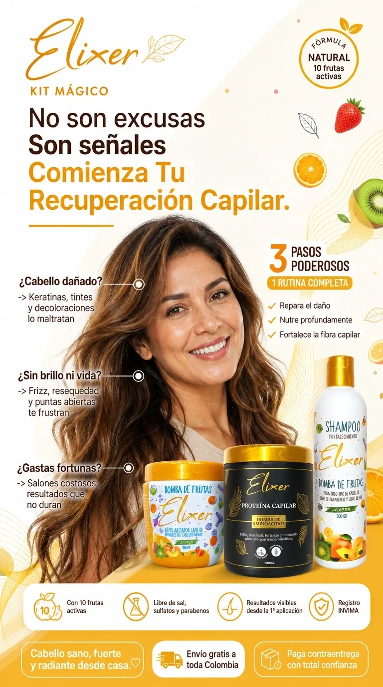 Kit Mágico Elixer — 3 pasos para cabello fuerte y brillante